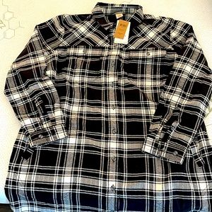 NWT Duluth Trading Women’s Folklore Flannel Duster XL